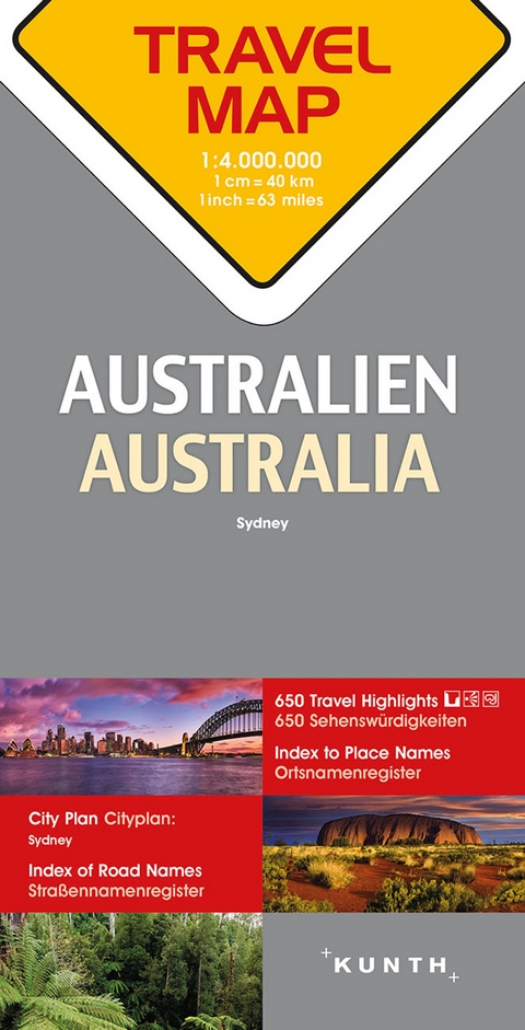 KUNTH TRAVELMAP Australien 1:4 Mio.