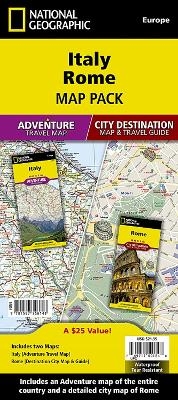 Italy, Rome, Map Pack Bundle -  National Geographic Maps - Adventure