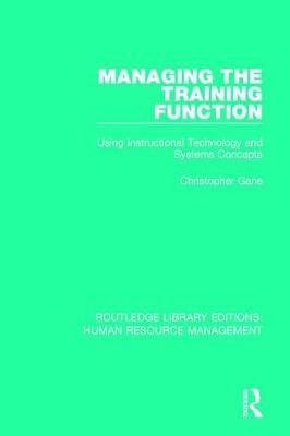 Managing the Training Function - Christopher Gane