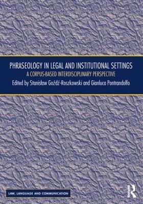 Phraseology in Legal and Institutional Settings - 