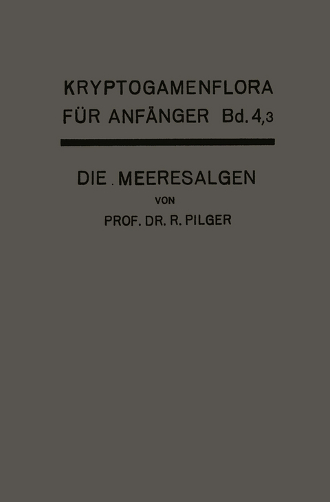 Die Algen - Robert Pilger