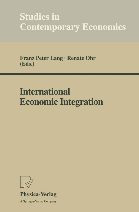 International Economic Integration - 