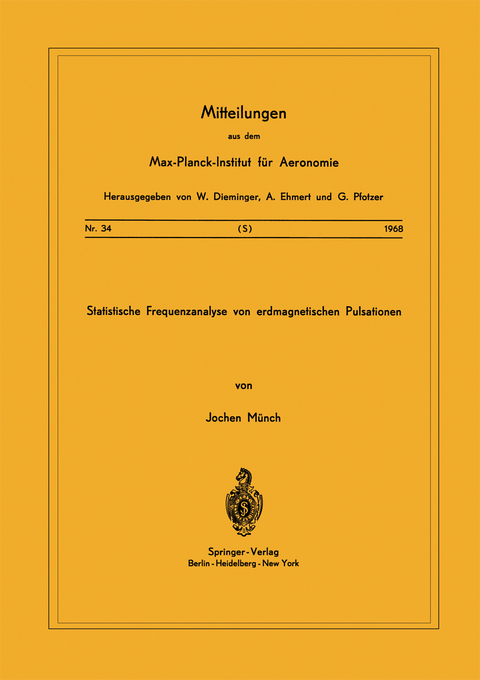 Statistische Frequenzanalyse von Erdmagnetischen Pulsationen - J. Münch