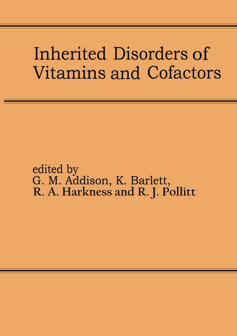 Inherited Disorders of Vitamins and Cofactors - 