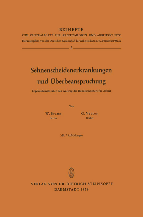 Sehnenscheidenerkrankungen und Überbeanspruchung - W. Braun, G. Vetter