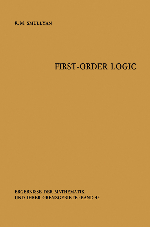 First-Order Logic - Raymond R. Smullyan