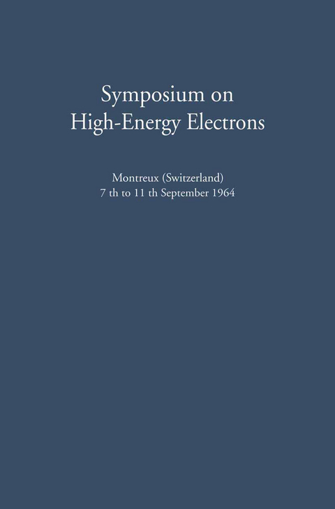 Symposium on High-Energy Electrons - 