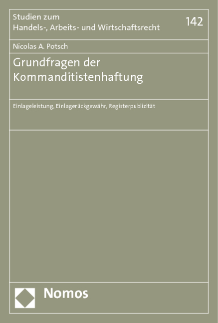 Grundfragen der Kommanditistenhaftung - Nicolas A. Potsch