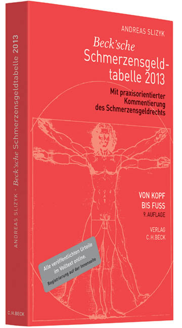 Beck'sche Schmerzensgeld-Tabelle 2013 - Andreas Slizyk