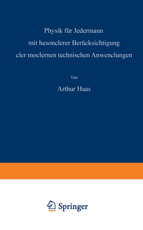 Physik für Jedermann - Athur Haas