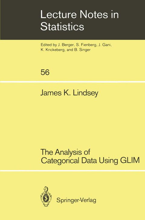 The Analysis of Categorical Data Using GLIM - James K. Lindsey