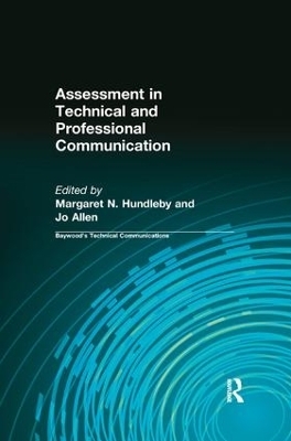 Assessment in Technical and Professional Communication - 