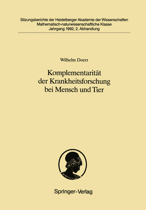 Komplementarität der Krankheitsforschung bei Mensch und Tier - Wilhelm Doerr