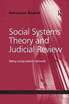 Social Systems Theory and Judicial Review - Katayoun Baghai