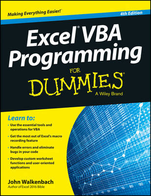 Excel Vba Programming for Dummies, 4th Ed - John Walkenbach