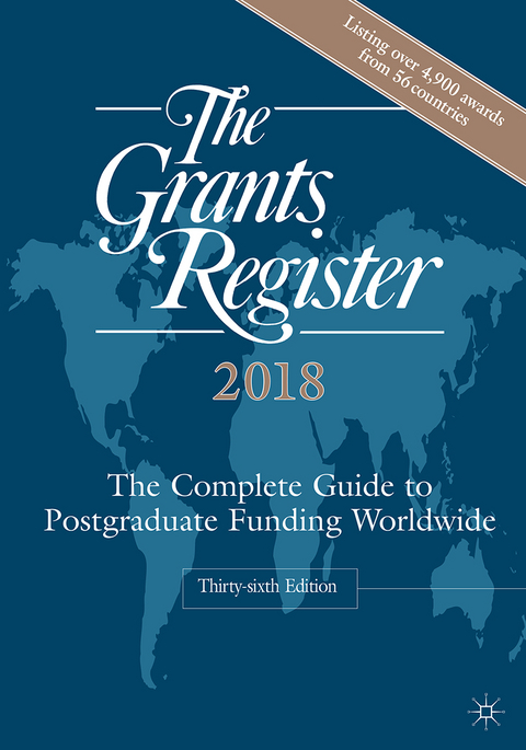 The Grants Register 2018 - 