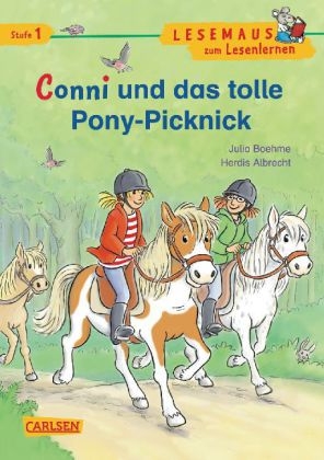 LESEMAUS zum Lesenlernen Stufe 1: Conni und das tolle Pony-Picknick - Julia Boehme