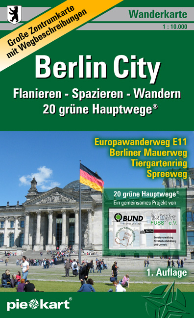 Berlin City  1 : 10.000  Wanderkarte