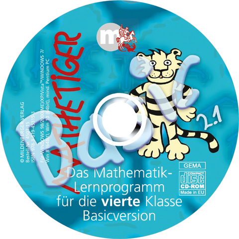 Mathetiger Basic 4, Version 2.1, CD-ROM