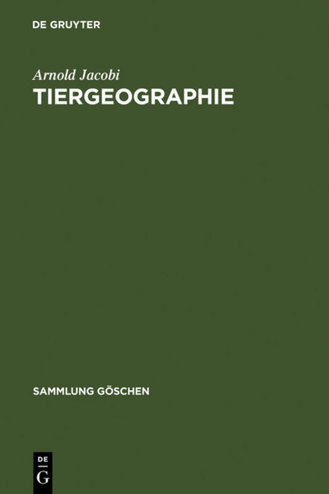 Tiergeographie - Arnold Jacobi