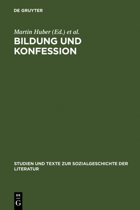 Bildung und Konfession - 