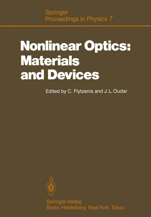 Nonlinear Optics: Materials and Devices - 