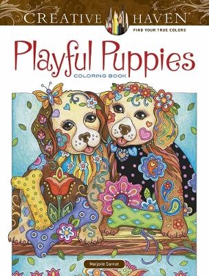 Creative Haven Playful Puppies Coloring Book (Working Title) - Marjorie Sarnat