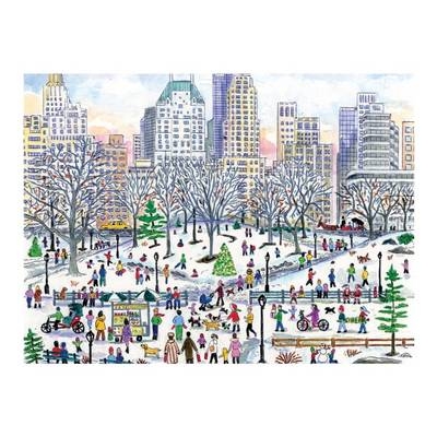 Michael Storrings Winter In Central Park 1000 Piece Puzzle - 