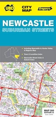 Newcastle Suburban Streets Map 280 16th ed -  UBD-GREGORYS