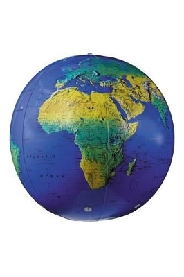 40 cm Dark Blue Topographical Inflatable Globe