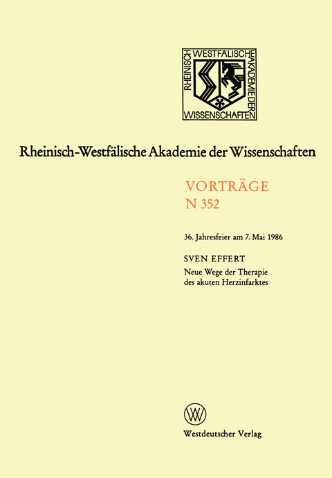 Neue Wege der Therapie des akuten Herzinfarktes - Sven Effert