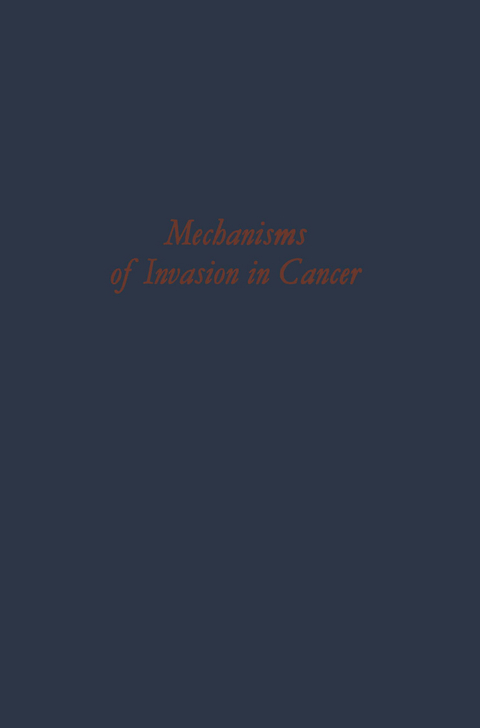 Mechanisms of Invasion in Cancer - 