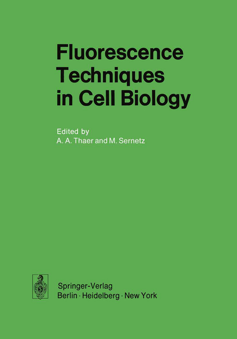 Fluorescence Techniques in Cell Biology - 