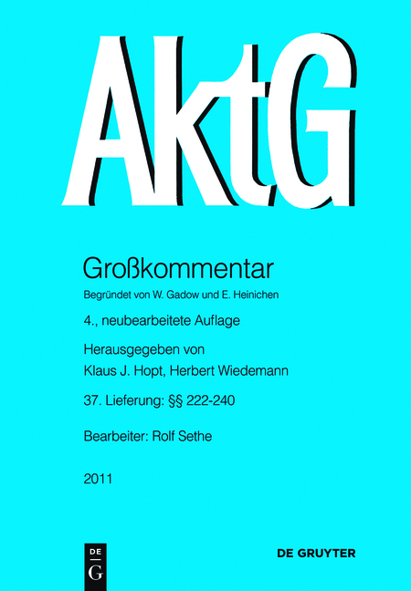 Aktiengesetz / §§ 222-240 - 