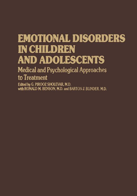 Emotional Disorders in Children and Adolescents - 