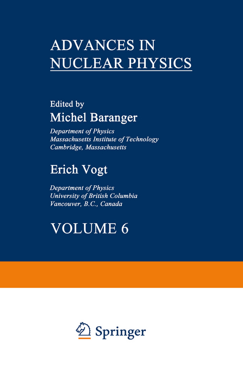 Advances in Nuclear Physics - Michel Baranger, Erich Vogt