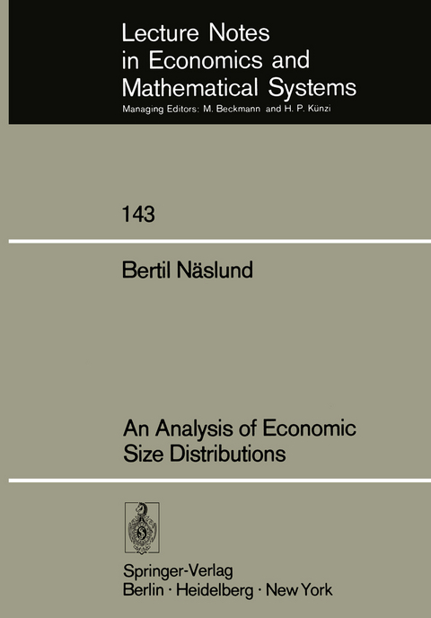 An Analysis of Economic Size Distributions - B. Näslund