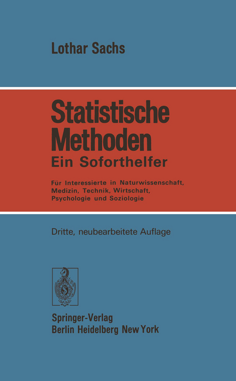 Statistische Methoden - Lothar Sachs