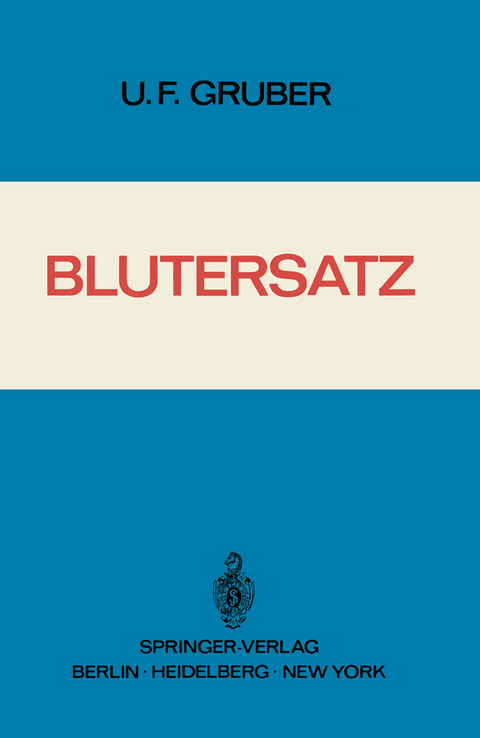 Blutersatz - Ulrich Franz Gruber