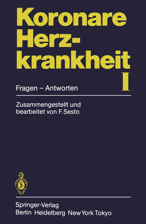 Koronare Herzkrankheit I - F. Sesto