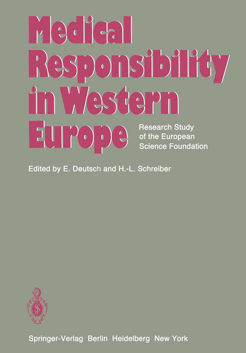 Medical Responsibility in Western Europe - 