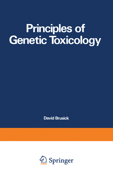 Principles of Genetic Toxicology - David Brusick