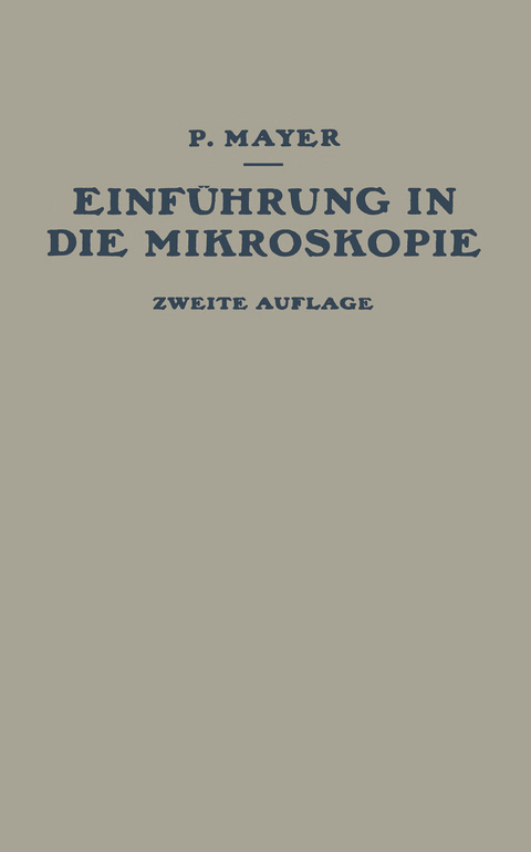 Einführung in die Mikroskopie - P. Mayer