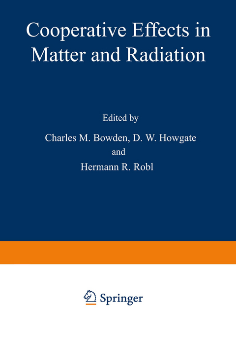 Cooperative Effects in Matter and Radiation - 