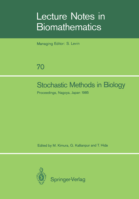 Stochastic Methods in Biology - 