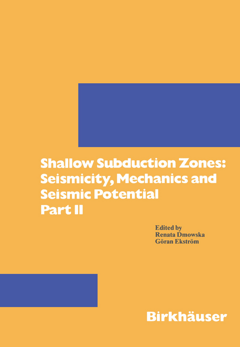 Shallow Subduction Zones: Seismicity, Mechanics and Seismic Potential - 