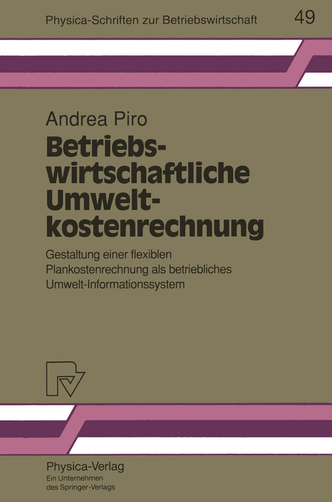 Betriebswirtschaftliche Umweltkostenrechnung - Andrea Piro