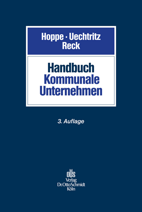 Handbuch Kommunale Unternehmen - 