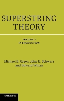 Superstring Theory - Michael B. Green, John H. Schwarz, Edward Witten