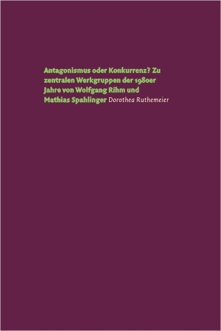 Antagonismus oder Konkurrenz? - Dorothea Ruthemeier